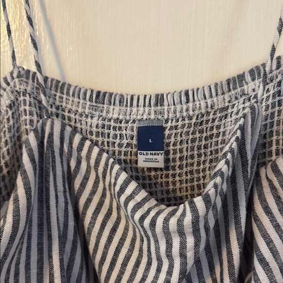 Old Navy Striped Blue and White Dress - Picture 2 of 4